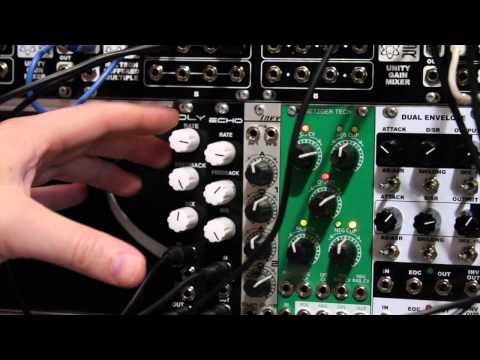Synthrotek Eurorack DLY delay module comparison with Echo Module