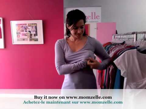 How to breastfeed with this x-long nursing top - Comment allaiter avec cette tunique d'allaitement