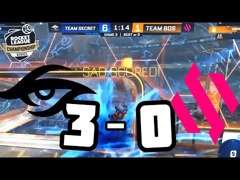 TEAM SECRET SHOCK BDS WITH A SWEEP 😨 | RLCS Spring Major