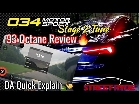034Motorsport Stage 2 Tune 93 Oct B9 S4/S5/SQ5 (Dragy Video Time with Quick Class Explaining DA)
