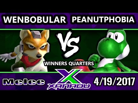 S@X 198 - Wenbobular (Fox) Vs. Peanutphobia (Yoshi) - SSBM Winners Quarters - Smash Melee
