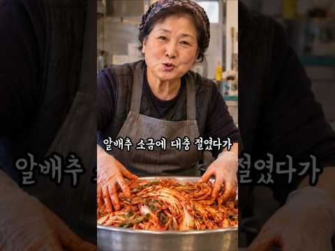 칼국수집 알배추 겉절이 황금레시피! 99%가 모르는 이것 한 스푼