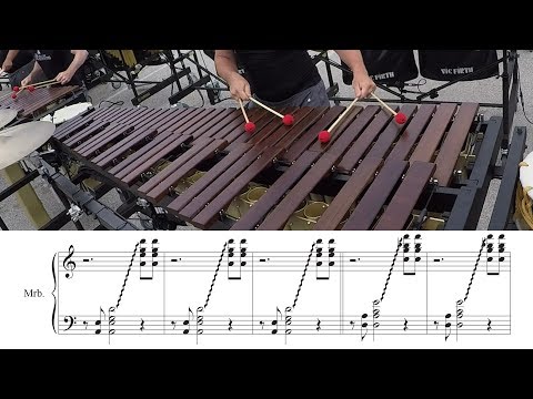 2018 Boston Crusaders Marimba - LEARN THE MUSIC to "Marimba Spiritual"