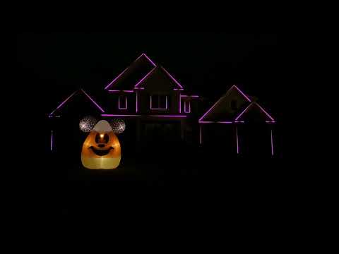 When the Lights Come On (Asking Alexandria) 2023 Halloween Light Show - 4k