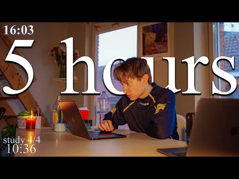 LIVE-SPECIAL from Belgium | 5-HOUR study with me in GENT📚⛈️  rain sounds & pomodoro timer 60 & 10