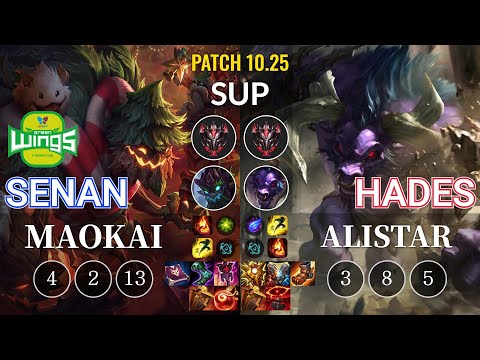 JAG Senan Maokai vs Hades Alistar Sup - KR Patch 10.25
