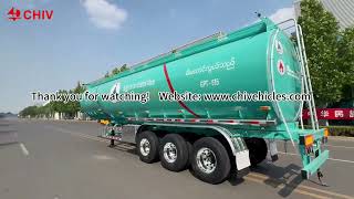 مقطورة صهريجية لنقل الوقود CHIV Trailer CHIV 3 Axles 55000 Liters Aluminum Tanker Trailer | صورة 4 - Autoline