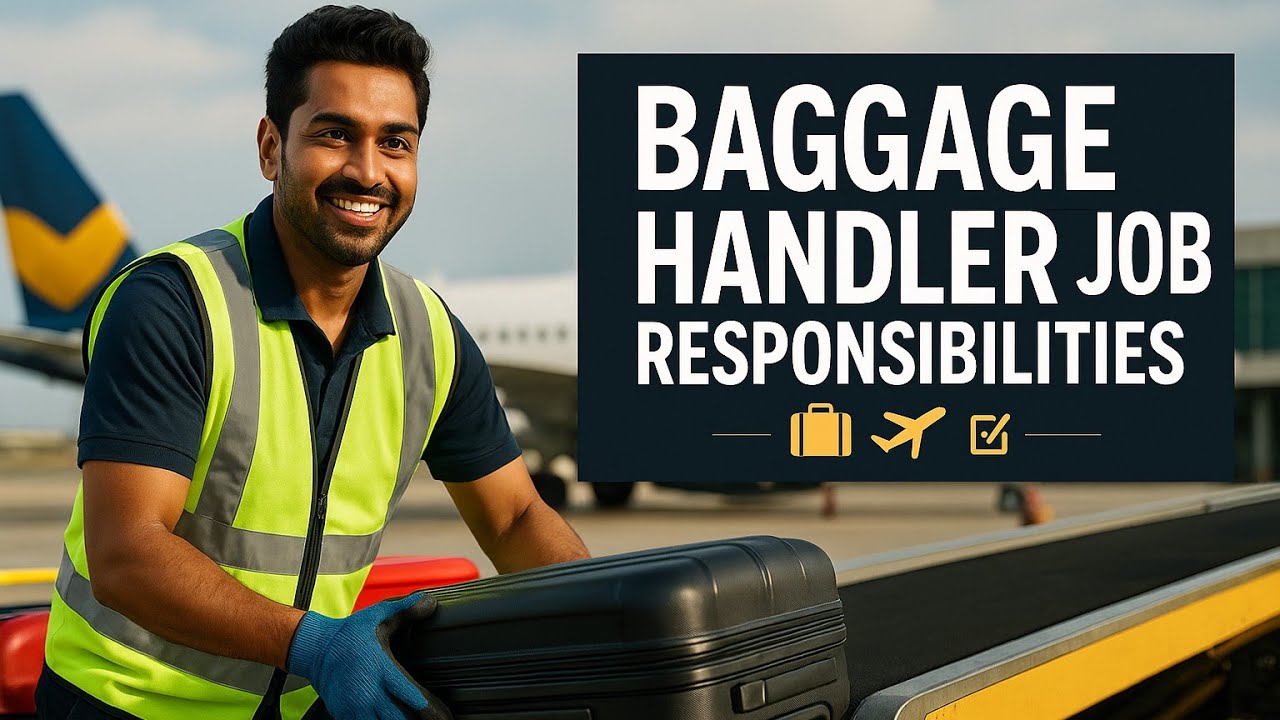 Baggage Handler Job Responsibilities || How To Work Baggage Handler || Baggage Handler Job Interview