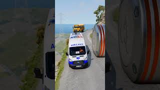 Download lagu Cars & School Bus vs Giant Pit Bollards Crash - BeamNG.Drive mp3
