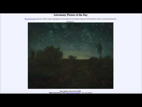 2020 March 13 - Starry Night by Jean-Francois Millet