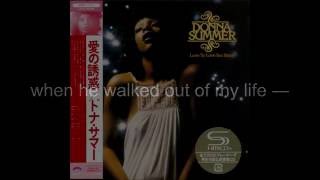 Donna Summer - Full of Emptiness (Reprise) LYRICS HQ SHM "Love to Love You Baby" 1975
