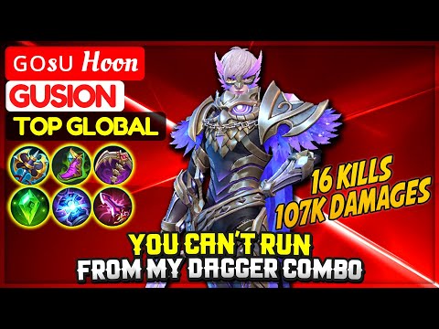 You Can't Run From My Dagger Combo [ Top 1 Global Gusion S14 ] ɢᴏsᴜ Goon - Mobile Legends