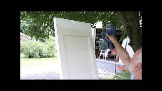 Paint Louvered Doors With A Homeright Paint Sprayer