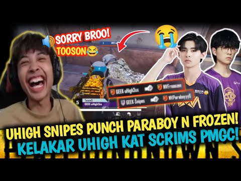 Karma😱Uhigh Snipes Punch Paraboy n Frozen‼️Kelakar Uhigh Kat Scrims PMGC🔥Pubg Mobile