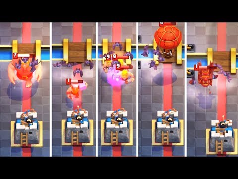 Летучие мыши против всех карт! Clash Royale