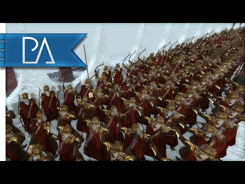 Mordor Invasion of Dol Guldur: Elves and Dwarves Stand United - Third Age Total War Mod Gameplay