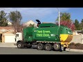 Murrieta Part One Waste Management Pete 320 Think Green Think Clean Side Loader Garbage Truck