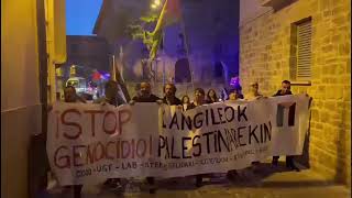 Extracto informativo 16-10-25 más de un millar de personas se movilizaron en Tafalla por Palestina