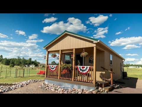 Retirees' DREAM Tiny House on Foundation in the Mountains!