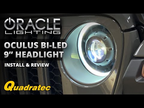 Oracle Oculus 9 inch Bi-LED Headlights Install and Review for Jeep Wrangler JL & Jeep Gladiator JT
