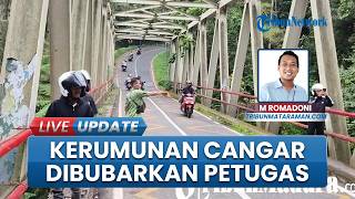 Viral Jembatan Cangar Mojokerto, Petugas Bubarkan Kerumunan Berpotensi Picu Kejadian Tak Diinginkan
