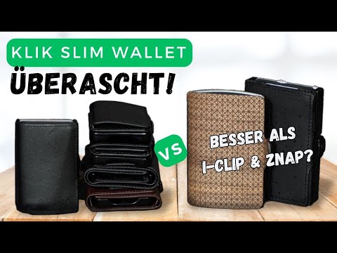 Slim Wallet KLIK "Mini Coin Compartment" from Puristo in review and brief comparison to I-CLIP & ...