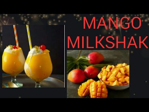 Mango shake/Mango milkshake with ice cream