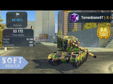 FV4005: 7200 Damage , 4 Frags - WOT BLITZ -