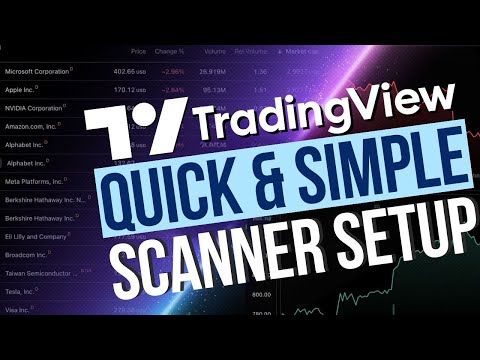 TradingView Screener (Scanner) Tutorial: A Beginners Guide