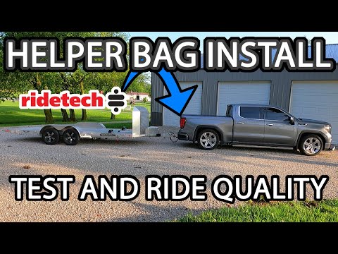Ridetech Helper Bag install 2020 GMC Sierra