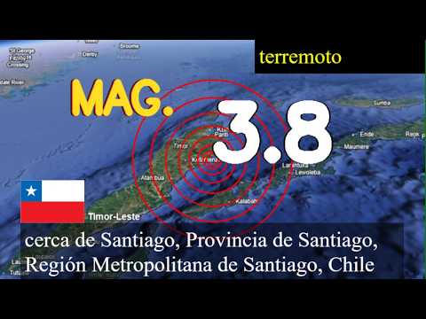 😱🚨  Terremoto cerca de Santiago, Provincia de Santiago, Región Metropolitana de Santiago, Chile actu
