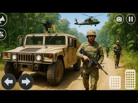 Army Truck Driving Cargo Games 2025 - US Offroad Army Truck Driving Game - Android Gameplay 