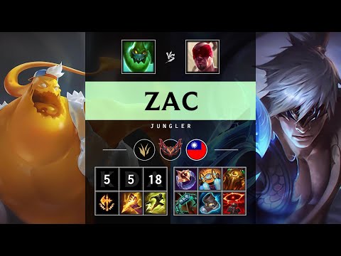 Zac Jungle vs Lee Sin - TW Grandmaster Patch 25.13