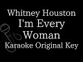 【Karaoke Instrumental】I'm Every Woman / Whitney Houston【Original Key】