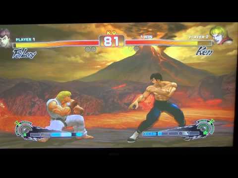 SCR Super Street Fighter 4 AE Dchong (Fei Long) vs Mr.KOF (Ken)