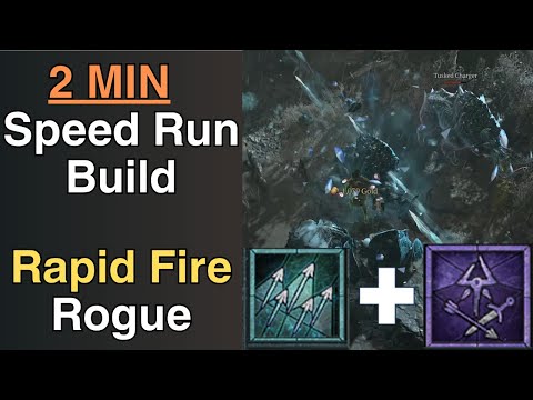 2 MIN Speed Run (T52 Nightmare) Rapid Fire Rogue Build - Was that it? - Diablo 4