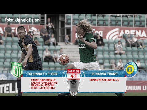 22. voor 2016: Tallinna FC Flora - JK Narva Trans 4:1 (1:0)
