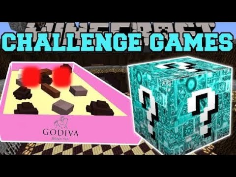 PopularMMOs Pat and Jen Minecraft: BOX OF CHOCOLATES CHALLENGE GAMES - Lucky Block Mod