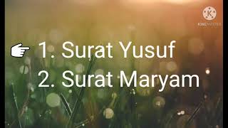 Download lagu Murrotal Merdu Surah Yusuf dan Surah Maryam untuk ibu hamil mp3