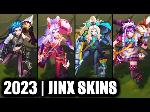 ALL JINX SKINS SPOTLIGHT 2023 | League of Legends