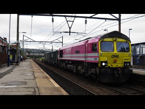 Freightliner Class 66 No. 66587 on 4K68 Guide Bridge Yd - Crewe B.H @ Guide Bridge on 02.07.20 - HD