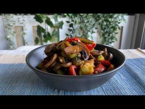 Healthy Stir-Fried Zucchini and Mushrooms for Dinner , Mrs Vegan