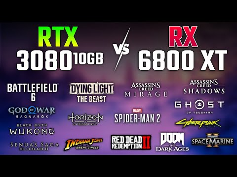 RTX 3080 vs RX 6800 XT in 2026 | Test in 15 Games | 4K