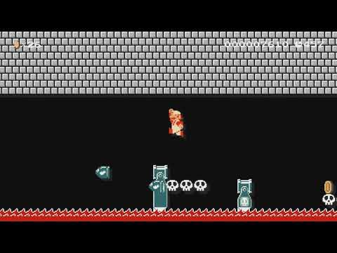 Twin Podoboos' Castle by Yosef - Super Mario Maker - No Commentary 1bq