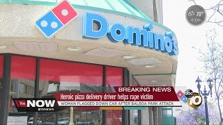 Heroic pizza delivery driver helps rape victim