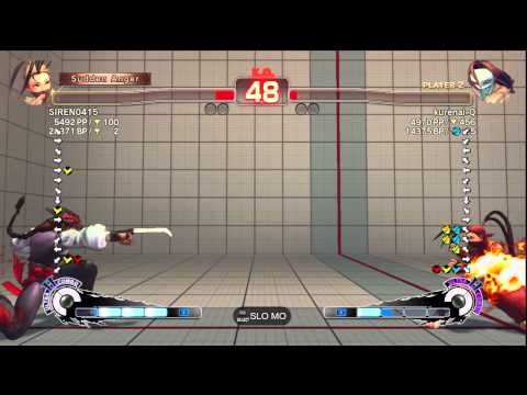 SSF4 AE Ver. 2012: SIREN0415 [Ibuki] vs. kurenai-Q [Vega] - PSN Ranked Match