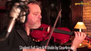 Video thumbnail for Student Full Size 4/4 Violin by Gear4music by Gear4music Guitars