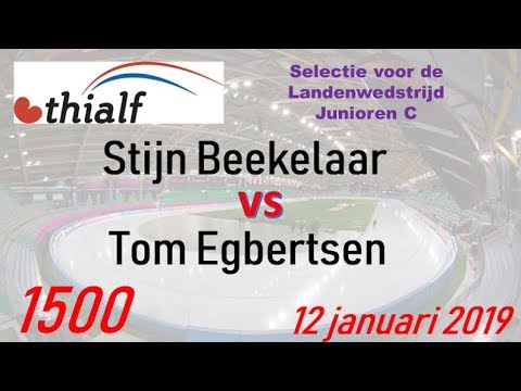 Stijn Beekelaar vs Tom Egbertsen 1500 Thialf 20190112