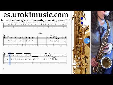 Tutorial de Saxofon (tenor) Imagine Dragons - Natural Clases Notas um-ih927