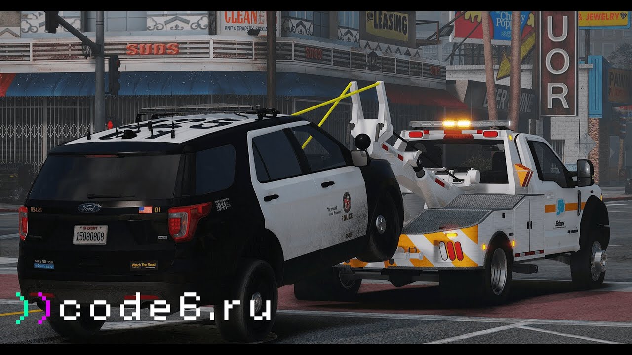 Департамент общественной безопасности эвакуировал коповскую тачку code6.ru